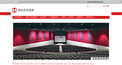 Desktop Screenshot of hufcor.de